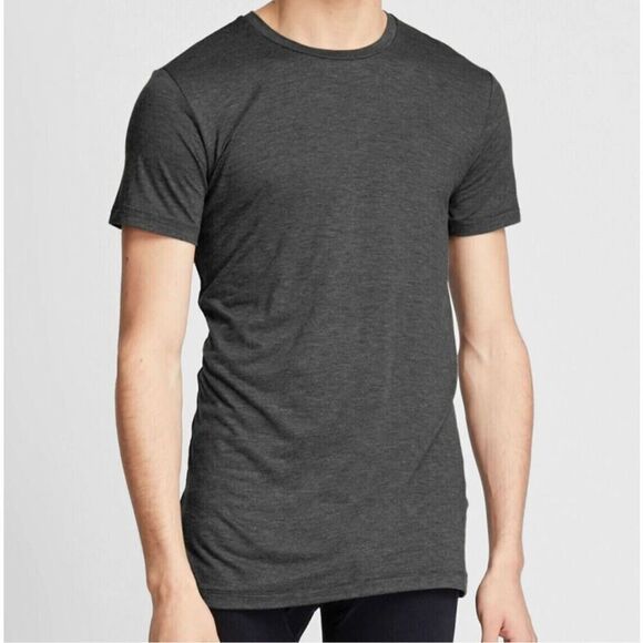 Uniqlo heattech men’s gray crewneck T-shirt size large - Picture 1 of 10